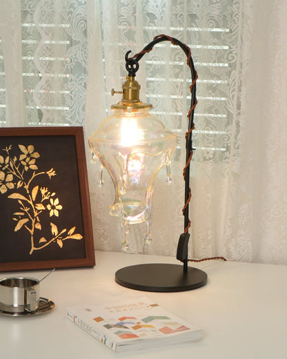 Anaïs Water Drop Resin Table Lamp with Artistic Drip Design