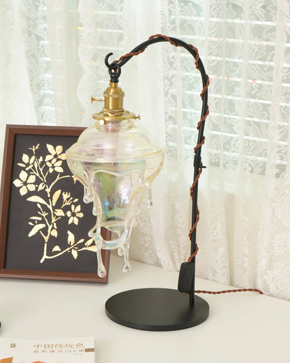 Anaïs Water Drop Resin Table Lamp with Artistic Drip Design