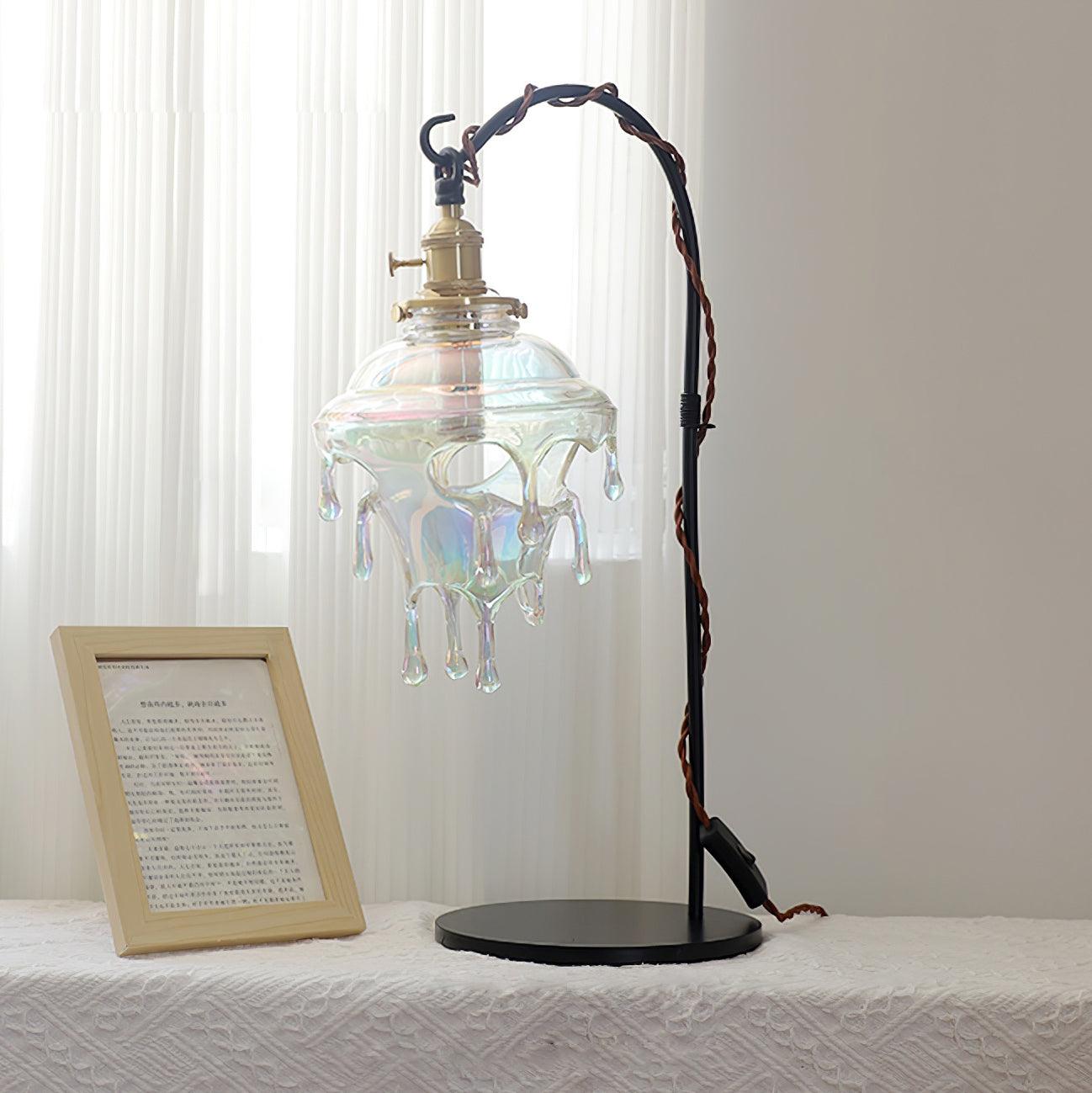 Anaïs Water Drop Resin Table Lamp with Artistic Drip Design