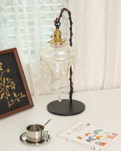 Anaïs Water Drop Resin Table Lamp with Artistic Drip Design