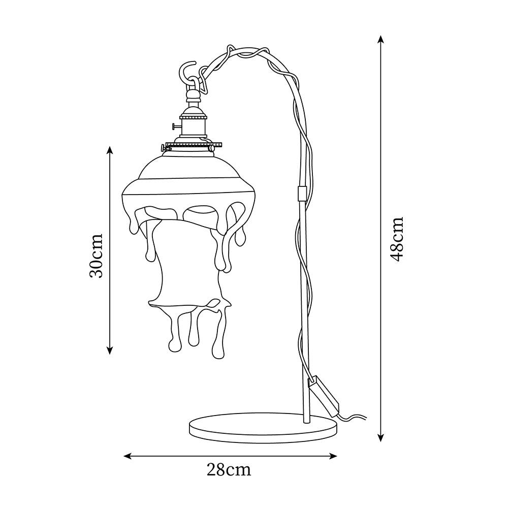 Anaïs Water Drop Resin Table Lamp with Artistic Drip Design