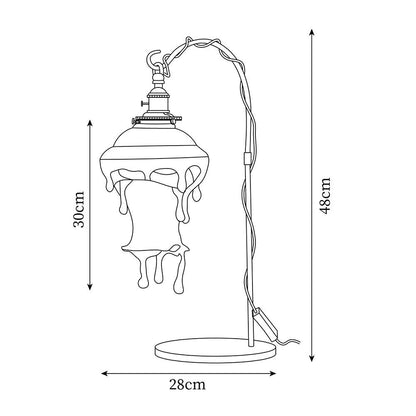 Anaïs Water Drop Resin Table Lamp with Artistic Drip Design