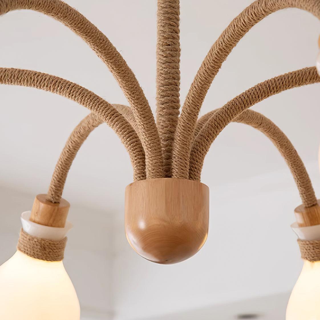 Medusa Wood Chandelier