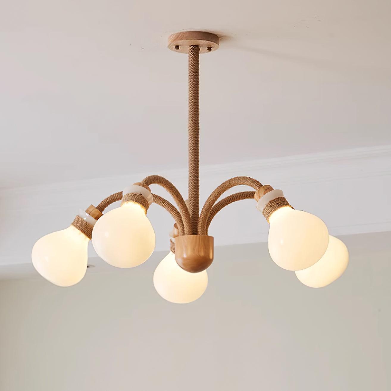 Medusa Wood Chandelier
