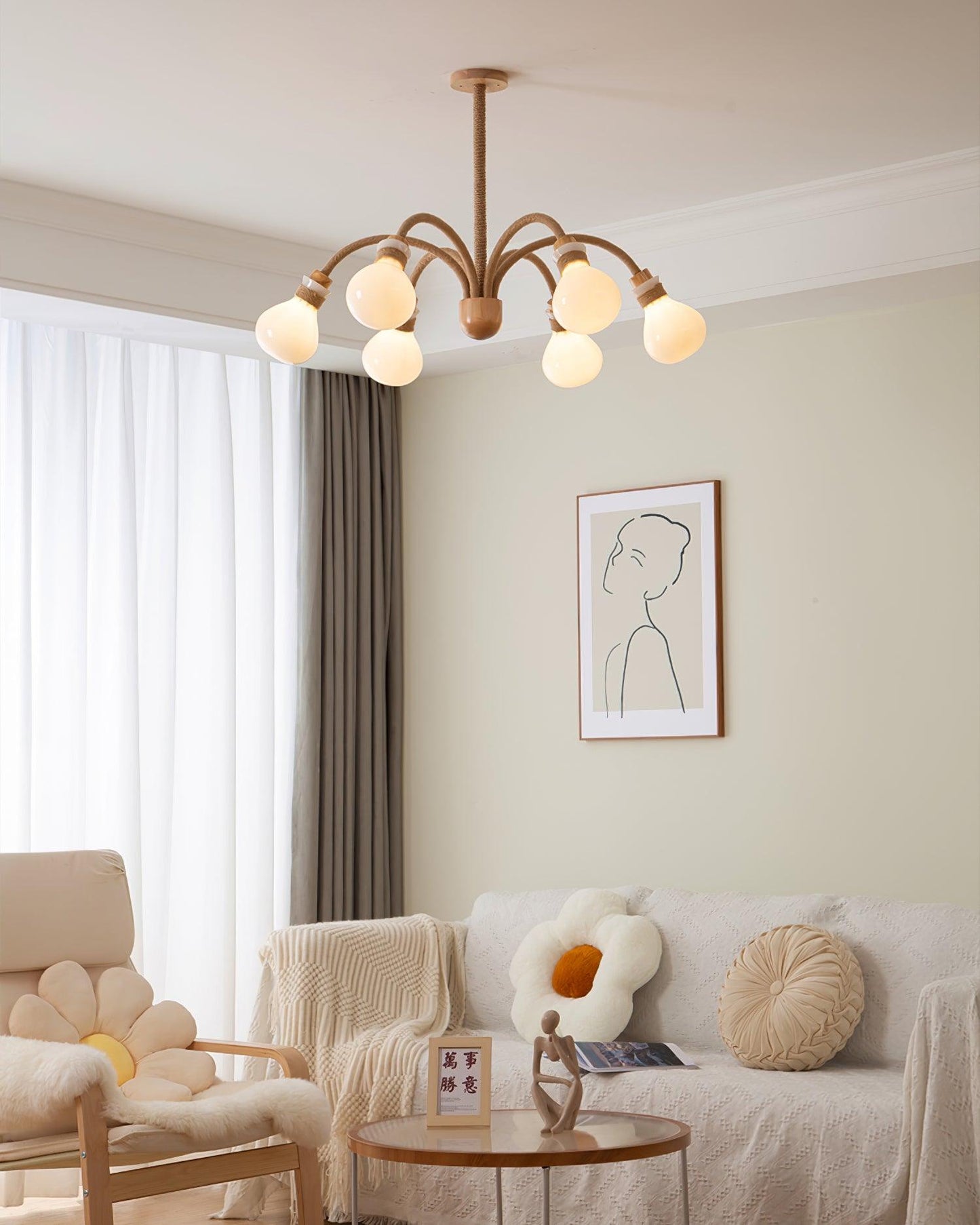 Medusa Wood Chandelier