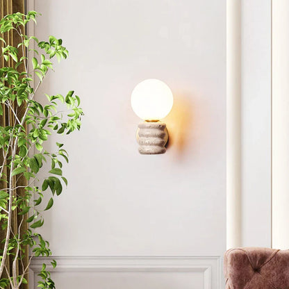 Applique murale LED Camille Zen Glow Travertine