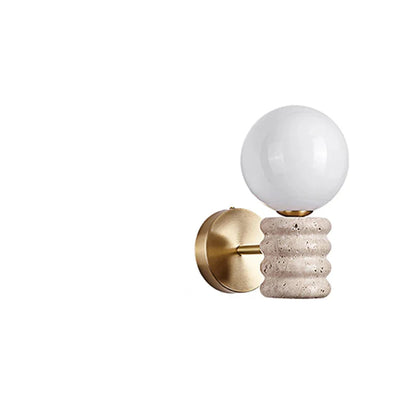 Applique murale LED Camille Zen Glow Travertine