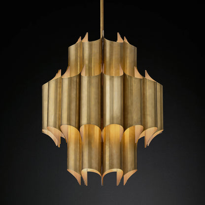 Clara Lustre Ruban Sculptural en Laiton