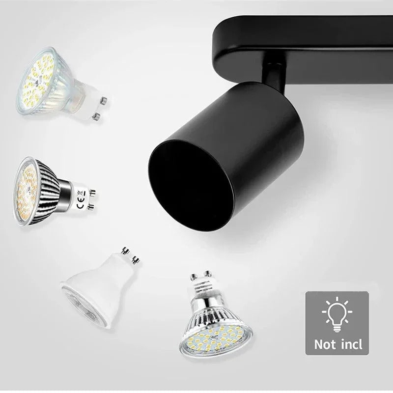 Fleur Adjustable Multi-Head Track Spotlight