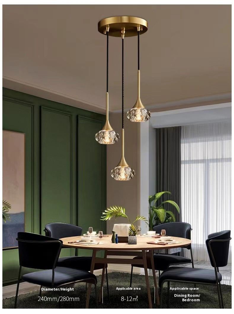 Béatrice Tear-drop Crystal Pendant Light