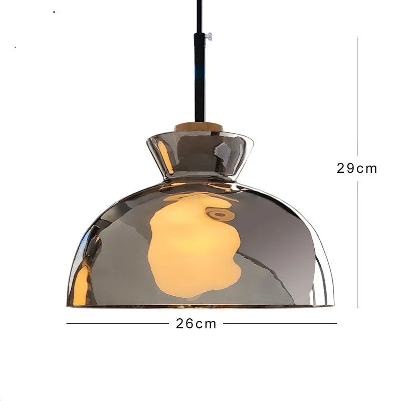 Manon Smoked Glass Sphere Pendant