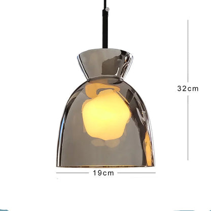 Manon Smoked Glass Sphere Pendant