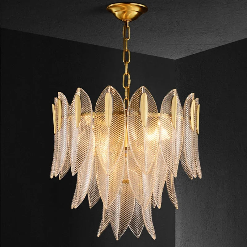 Lustre artisanal Beatrice Glass Leaf