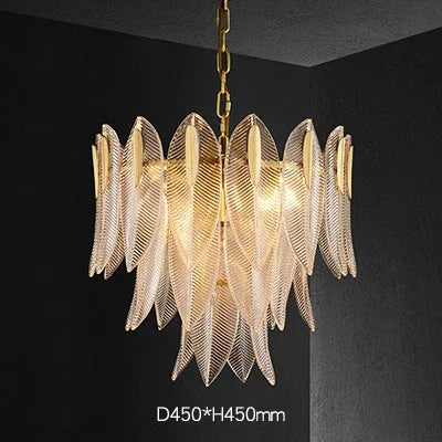 Lustre artisanal Beatrice Glass Leaf