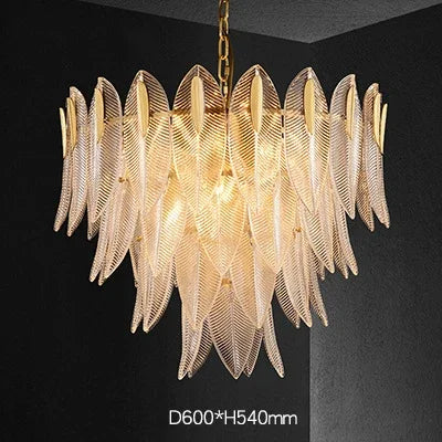 Lustre artisanal Beatrice Glass Leaf