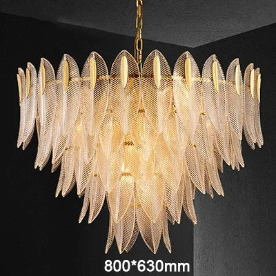 Lustre artisanal Beatrice Glass Leaf