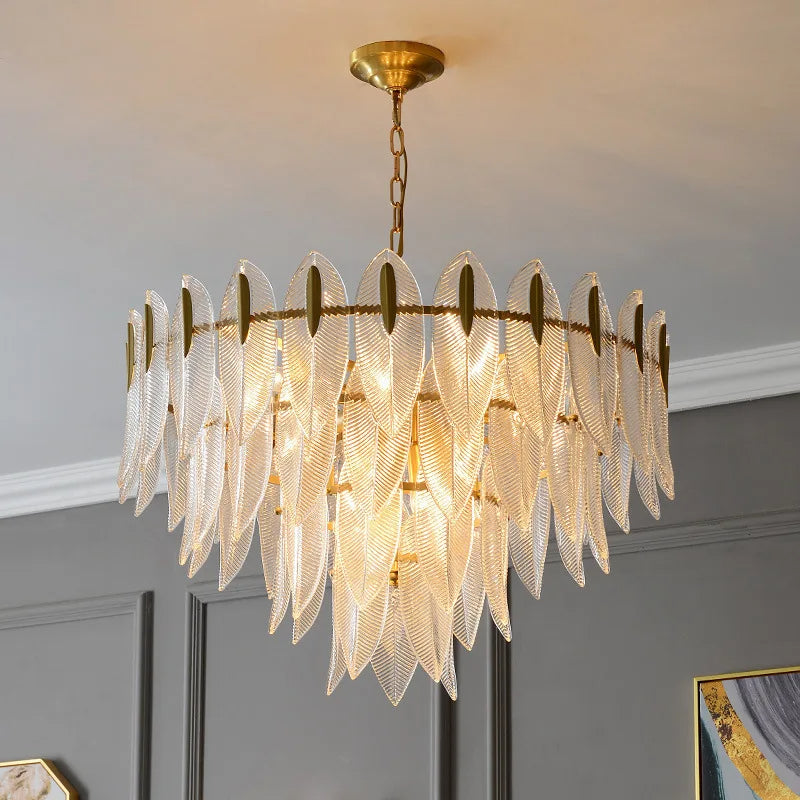 Lustre artisanal Beatrice Glass Leaf
