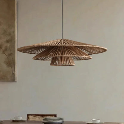 Anaïs Wabi Sabi Rattan Handmade Pendant Light