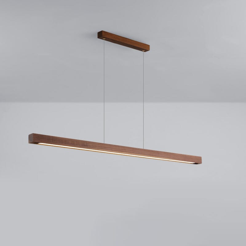 Amélie Oak & Walnut Linear Chandelier