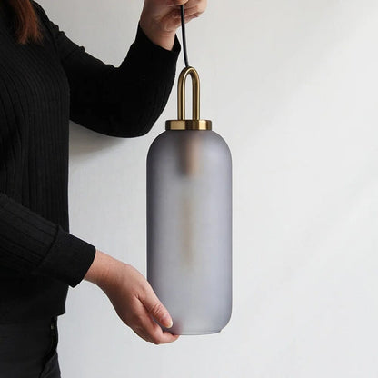 Suspension cylindrique en verre Isabelle