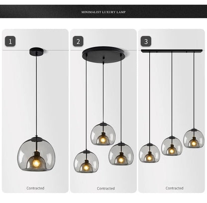 Amélie Antonio Glass Pendant Light
