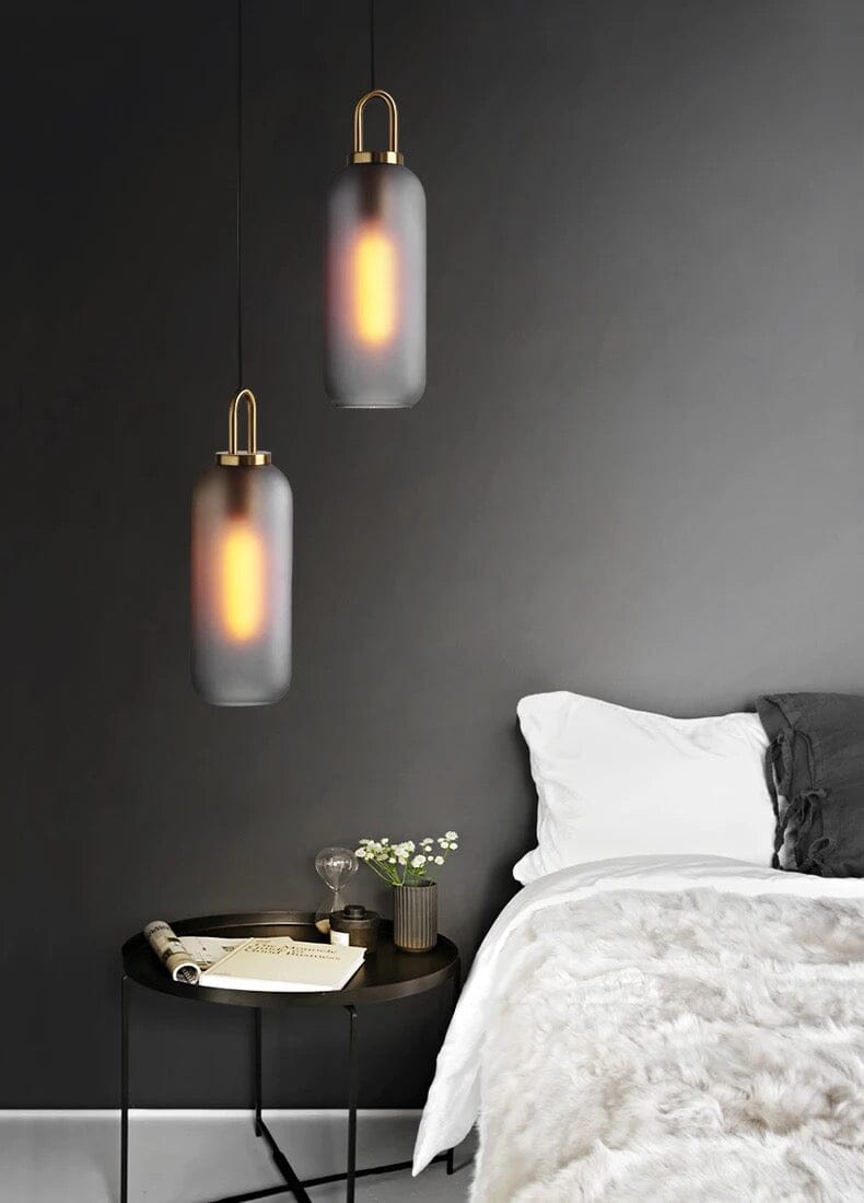 Suspension cylindrique en verre Isabelle