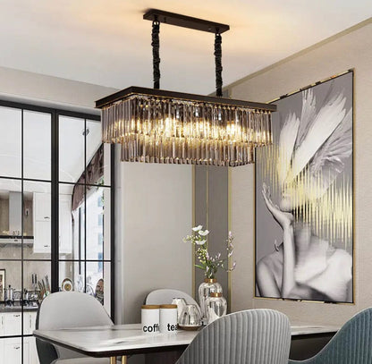 Florence Cascading Grey Crystal Royal Chandelier