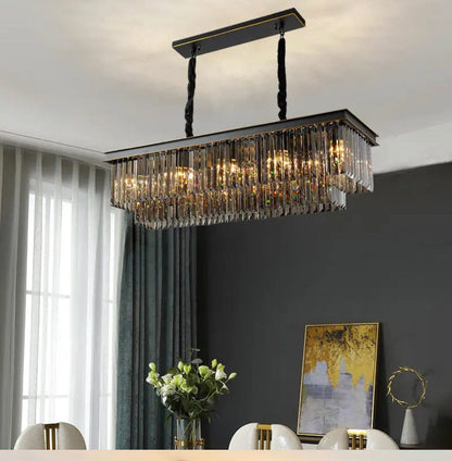Florence Cascading Grey Crystal Royal Chandelier