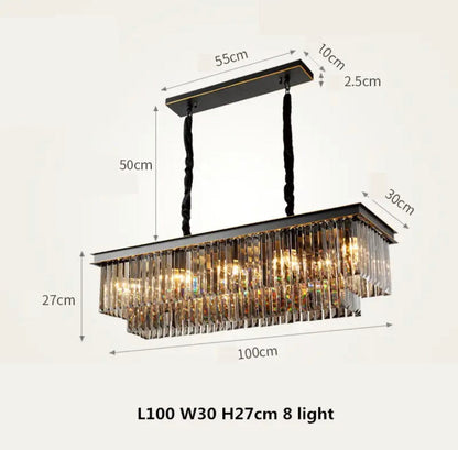 Florence Cascading Grey Crystal Royal Chandelier