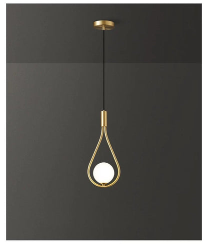 Suspension gouttelette moderne Margaux