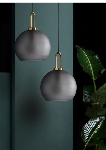 Suspension cylindrique en verre Isabelle
