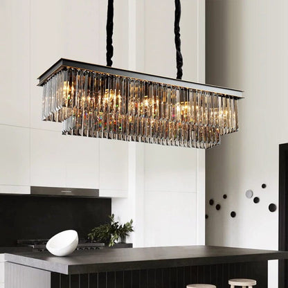 Florence Cascading Grey Crystal Royal Chandelier