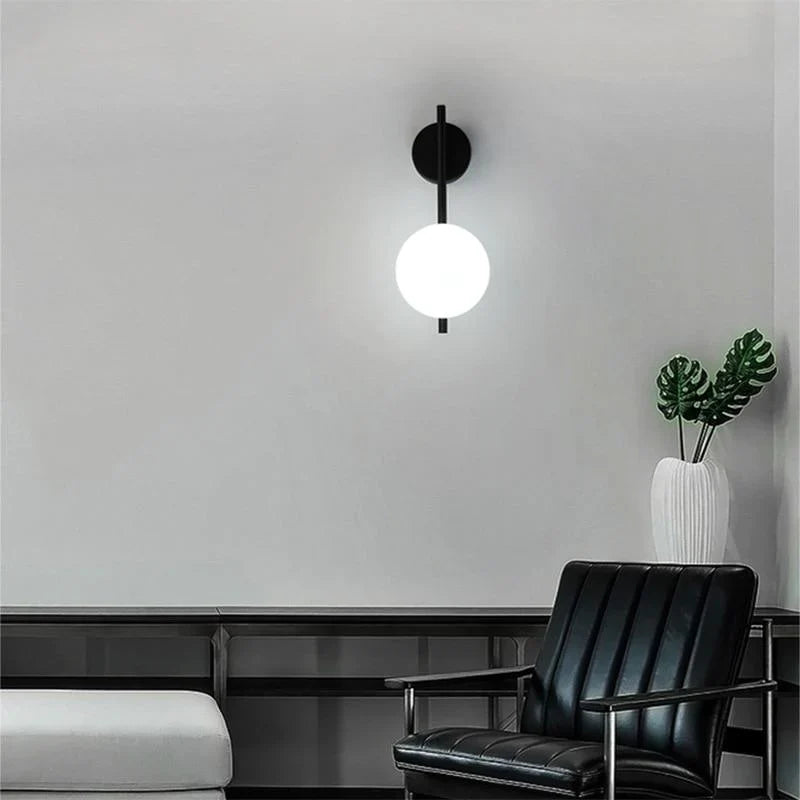 Amélie Nordic Wall Lamp with Frosted Glass Design
