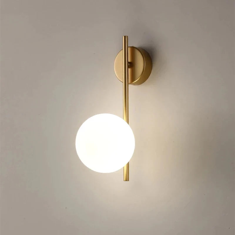 Amélie Nordic Wall Lamp with Frosted Glass Design