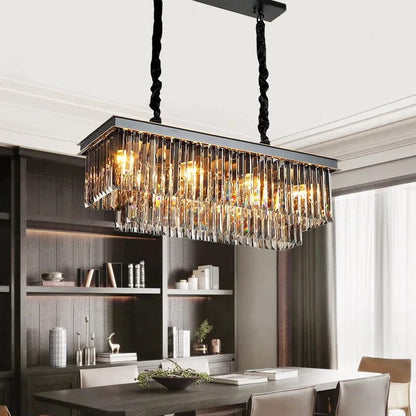 Florence Cascading Grey Crystal Royal Chandelier
