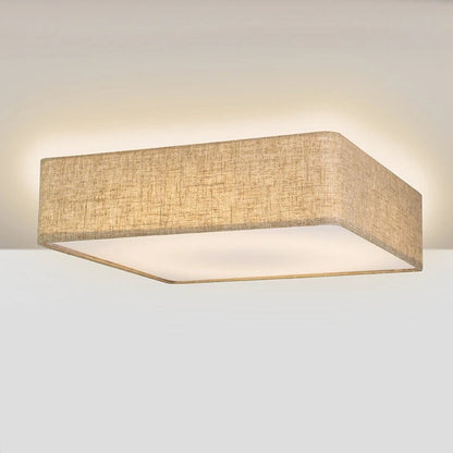 Plafonnier tambour en tissu minimaliste Amélie