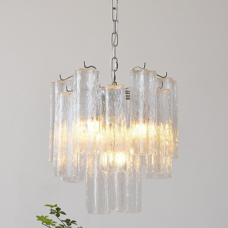 Suspension Vivienne en verre géométrique