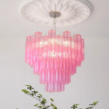 Suspension Vivienne en verre géométrique