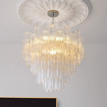 Suspension Vivienne en verre géométrique