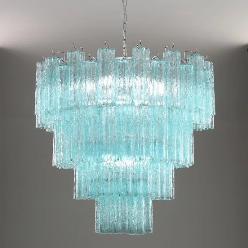 Suspension Vivienne en verre géométrique