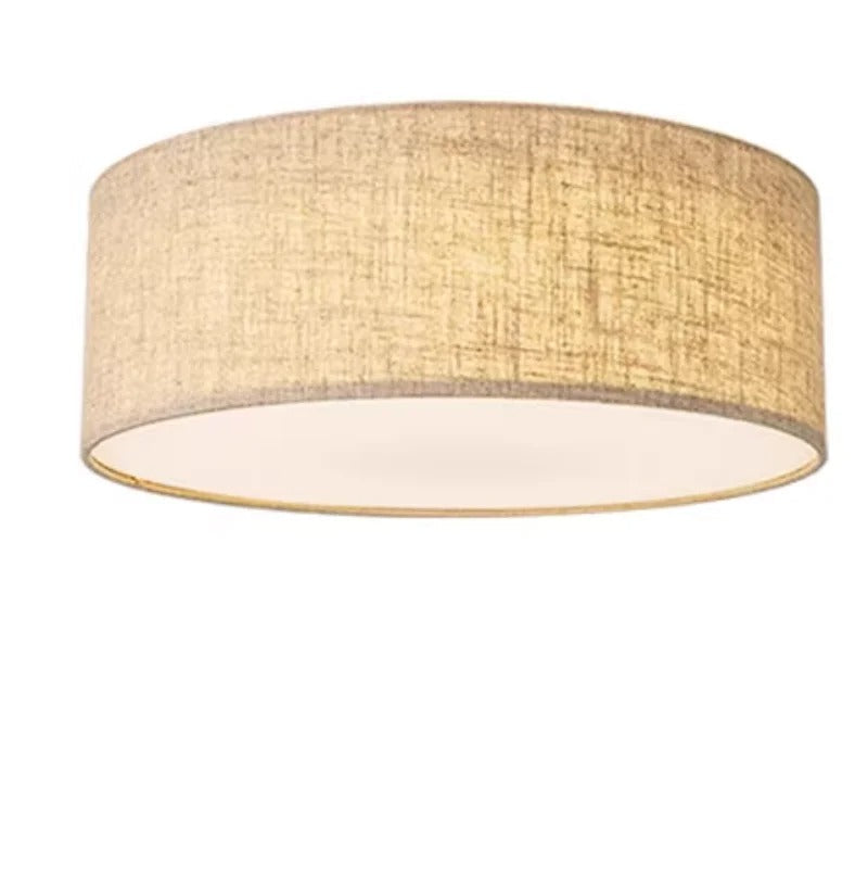 Plafonnier tambour en tissu minimaliste Amélie
