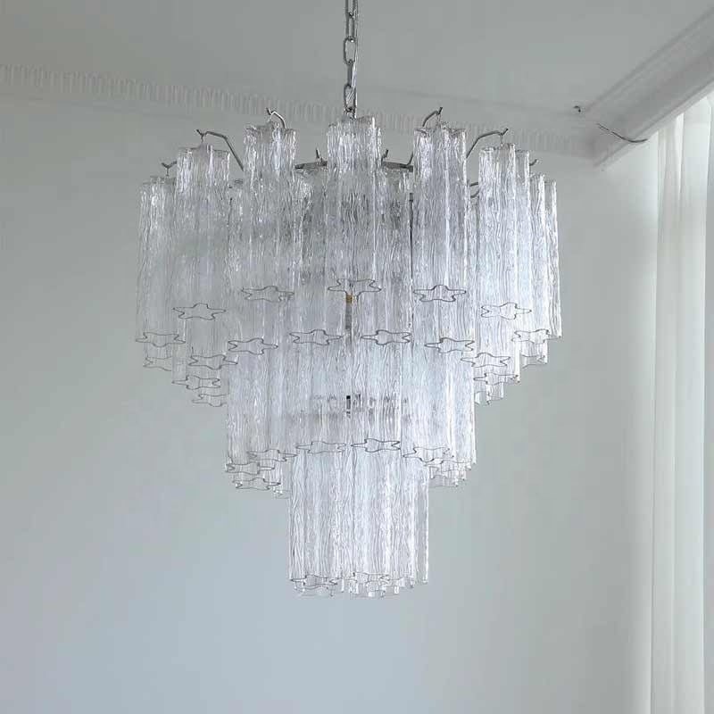 Suspension Vivienne en verre géométrique