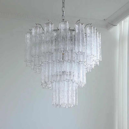 Suspension Vivienne en verre géométrique
