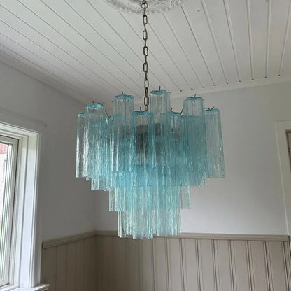 Suspension Vivienne en verre géométrique