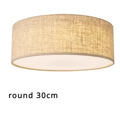 Plafonnier tambour en tissu minimaliste Amélie