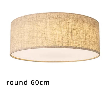 Plafonnier tambour en tissu minimaliste Amélie