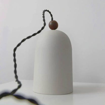 Suspension Sophie Plume Noyer Lampe de Plafond en Laiton