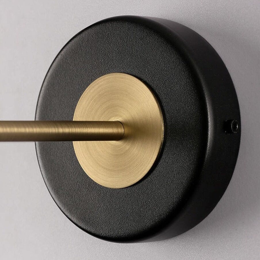 Auriane Acrylic Hanging Wall Light with Black Gold Finish