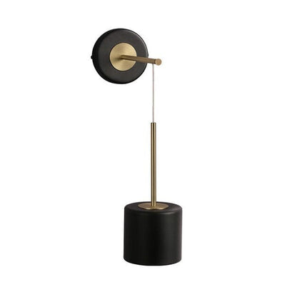 Auriane Acrylic Hanging Wall Light with Black Gold Finish
