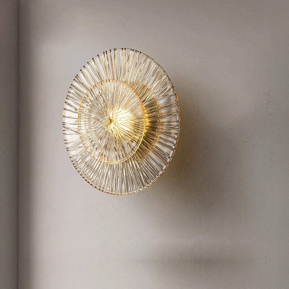 Elodie Glass Wall Light with Post Modern Gold Finish